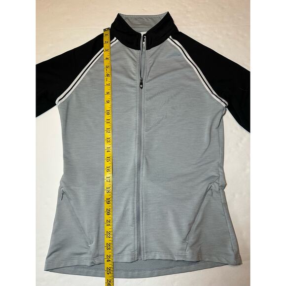 FootJoy Jacket Golf Women’s Size Small Black Gray Long Sleeve Zip Up Stretch - Picture 4 of 9